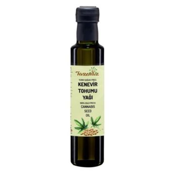 Tazemiz 250 ml Soğuk Pres Kenevir Tohumu Yağı