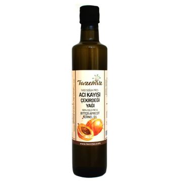 Tazemiz 500 ml Soğuk Pres Kayısı Çekirdeği Yağı