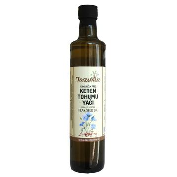 Tazemiz 500 ml Soğuk Pres Keten Tohumu Yağı
