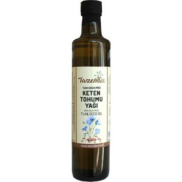 Tazemiz 500 ml Soğuk Pres Keten Tohumu Yağı