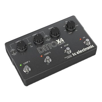 TC Electronic Ditto X4 Looper Gitar Siyah Efekt Pedalı