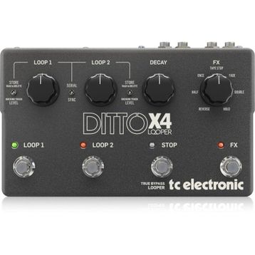 TC Electronic Ditto X4 Looper Gitar Siyah Efekt Pedalı