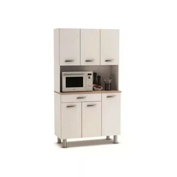 Tdesigno 120 cm Beyaz Amor Çok Amaçlı Mutfak Dolabı