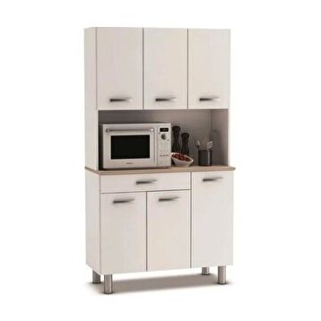 Tdesigno 120 cm Beyaz Amor Çok Amaçlı Mutfak Dolabı