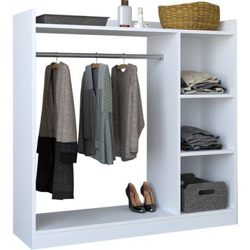 Tdesigno Ala 120 cm Beyaz Gardırop