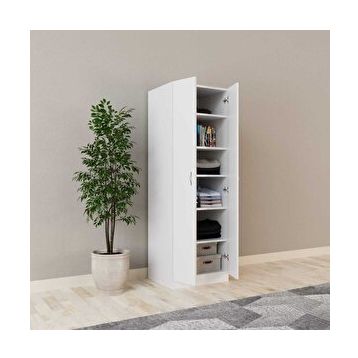 Tdesigno Altın 60 cm 2 Kapaklı Gardırop