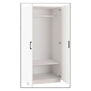 Tdesigno Aylin 80 cm Beyaz Gardırop