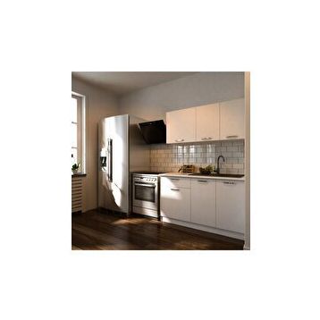 Tdesigno Eftalya 140 cm Beyaz Mutfak Dolabı