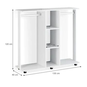 Tdesigno Funda 80 cm Beyaz Gardırop