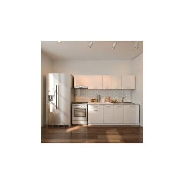 Tdesigno Nevra 260 CM Beyaz Mutfak Dolabı