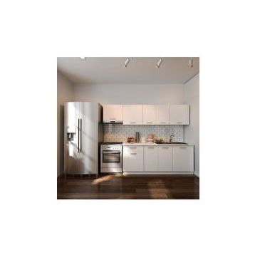 Tdesigno Nihal 260 cm Beyaz Mutfak Dolabı