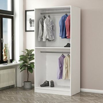 Tdesigno Ren 80 cm Beyaz Gardırop