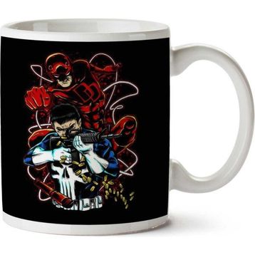 Team Up Daredevil Punisher Baskılı Kupa