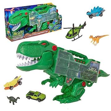 Teamsterz Sesli ve Işıklı T Rex Transporter Oyun Seti