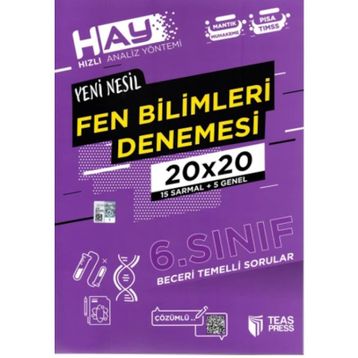 Teas Press Yayınları 6. Sınıf Fen Bilimleri Hay 20x20 Denemesi