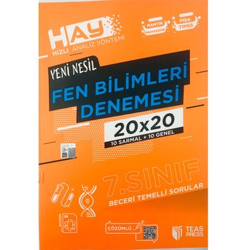 Teas Press Yayınları 7. Sınıf Fen Bilimleri Hay 20x20 Denemesi