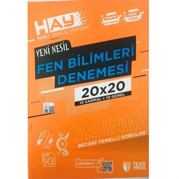 Teas Press Yayınları 7. Sınıf Fen Bilimleri Hay 20x20 Denemesi