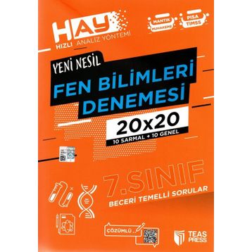 Teas Press Yayınları 7. Sınıf Fen Bilimleri Hay 20x20 Denemesi