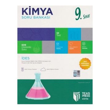 Teas Press Yayınları 9. Sınıf İdes Kimya Soru Bankası