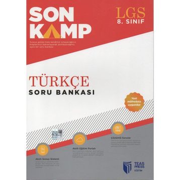 Teas Press Yayınları LGS 8. Sınıf Son Kamp Türkçe Soru Bankası
