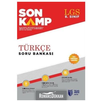 Teas Press Yayınları LGS 8. Sınıf Son Kamp Türkçe Soru Bankası