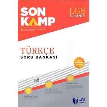 Teas Press Yayınları LGS 8. Sınıf Son Kamp Türkçe Soru Bankası
