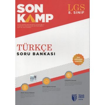 Teas Press Yayınları LGS 8. Sınıf Son Kamp Türkçe Soru Bankası