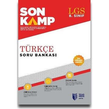 Teas Press Yayınları LGS 8. Sınıf Son Kamp Türkçe Soru Bankası