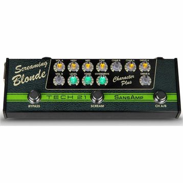 Tech 21 SansAmp Character Plus-Screaming Blonde Gitar Pedalı