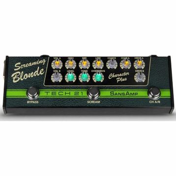 Tech 21 SansAmp Character Plus-Screaming Blonde Gitar Pedalı