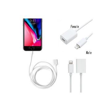 Techmaster 2 m Apple iPhone Lightning Uzatma Kablosu