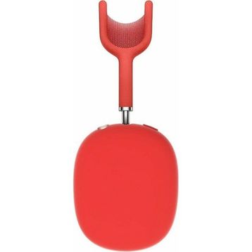 Techmaster Apple Airpods Max Silikon Koruyucu Çizilme Önleyici Kırmızı Kılıf