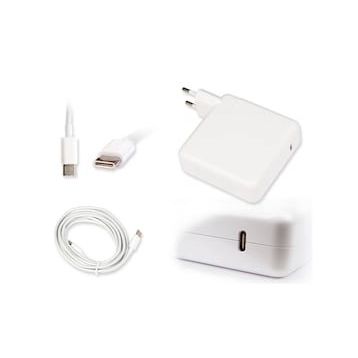 Techmaster Apple MacBook Pro 13" A2159-2019 Type-C Usb-C Adaptör Şarj Cihazı