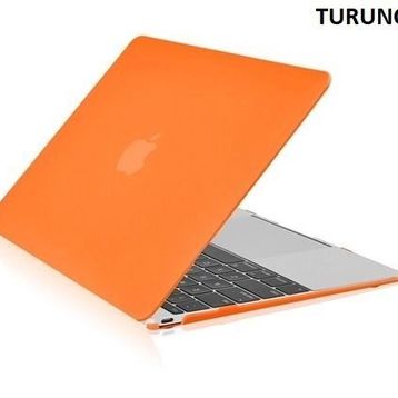 Techmaster Apple Macbook Pro 15 2016 A1707 Rubber Kapak Turuncu Kılıf