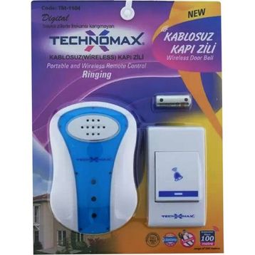 Technomax TM-1101 Kablosuz Metalik Kapı Zili