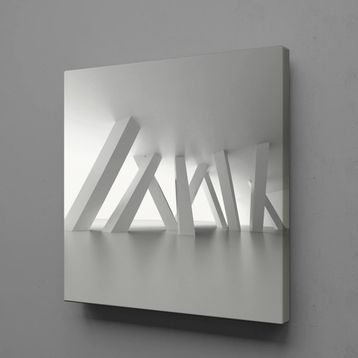Technopa 3 Boyutlu Soyut Çubuklar 110x110 cm Kanvas Tablo