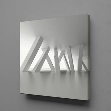 Technopa 3 Boyutlu Soyut Çubuklar 70x70 cm Kanvas Tablo