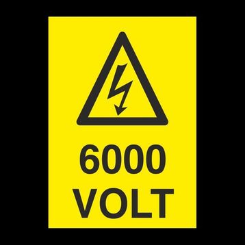 Technopa 600 Volt 40 x 60 cm Uyarı Levhası