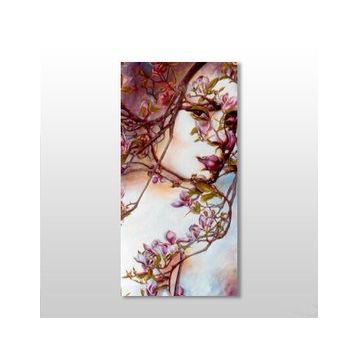Technopa Ağaç ve Kadın 40x60 cm Kanvas Tablo
