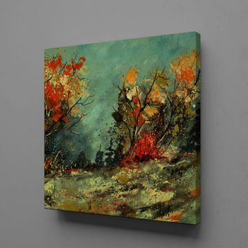 Technopa Ağaçlar 130x130 cm Kanvas Tablo