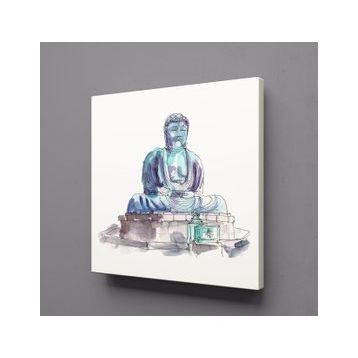 Technopa Amida Buddha 90x90 cm Kanvas Tablo