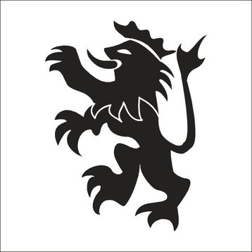 Technopa Aslan 40 cm Folyo Duvar Stickerı
