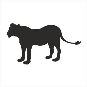 Technopa Aslan 80 cm Folyo Duvar Stickerı