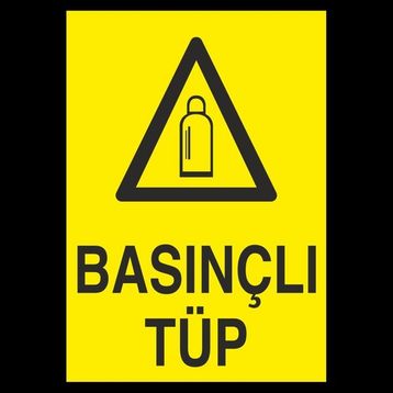 Technopa Basınçlı Tüp 20 x 30 cm Uyarı Levhası