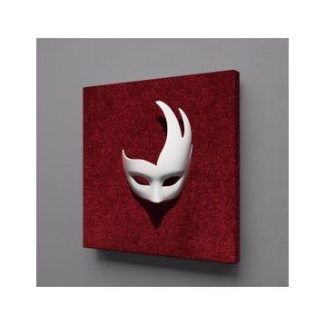 Technopa Beyaz Maske 120x120 cm Kanvas Tablo
