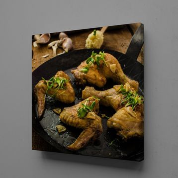 Technopa Bıldırcın Yumurtaları 120x120 cm Kanvas Tablo