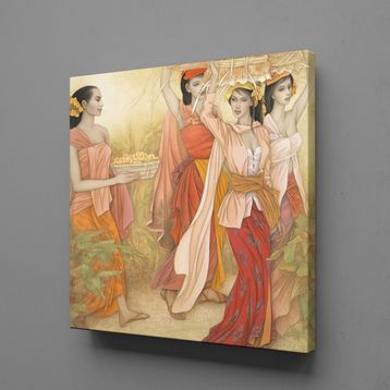 Technopa Bıldırcın Yumurtaları 120x120 cm Kanvas Tablo