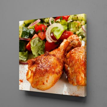 Technopa Bıldırcın Yumurtaları 130x130 cm Kanvas Tablo