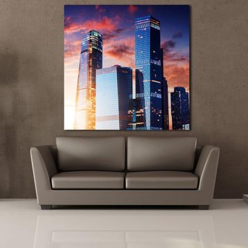 Technopa Binalar 25x25 cm Kanvas Tablo
