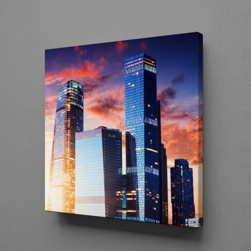 Technopa Binalar 25x25 cm Kanvas Tablo